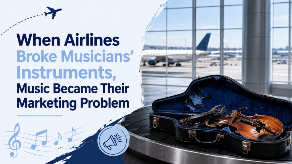 When Airlines Broke Musicians’ Instruments, Music Became Their Marketing Problem